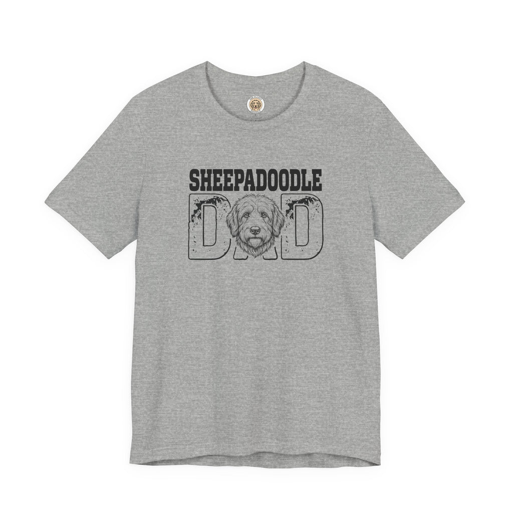Sheepadoodle Dad Shirt Vintage Retro Dog Owner Tee Gift Present