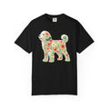 Comfort Colors Floral Sheepadoodle Silhouette Unique Dog Lover Gift