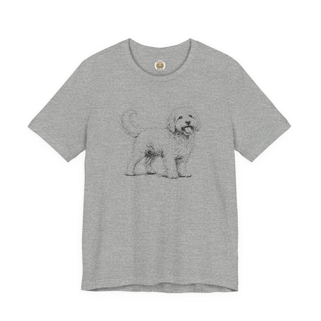Golden Doodle Sketch Artistic Dog Breed Lover Premium Apparel Tee