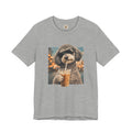 Schnoodle Drinking Iced Coffee Cool Dog Trendy Pet Owner Gift Tee