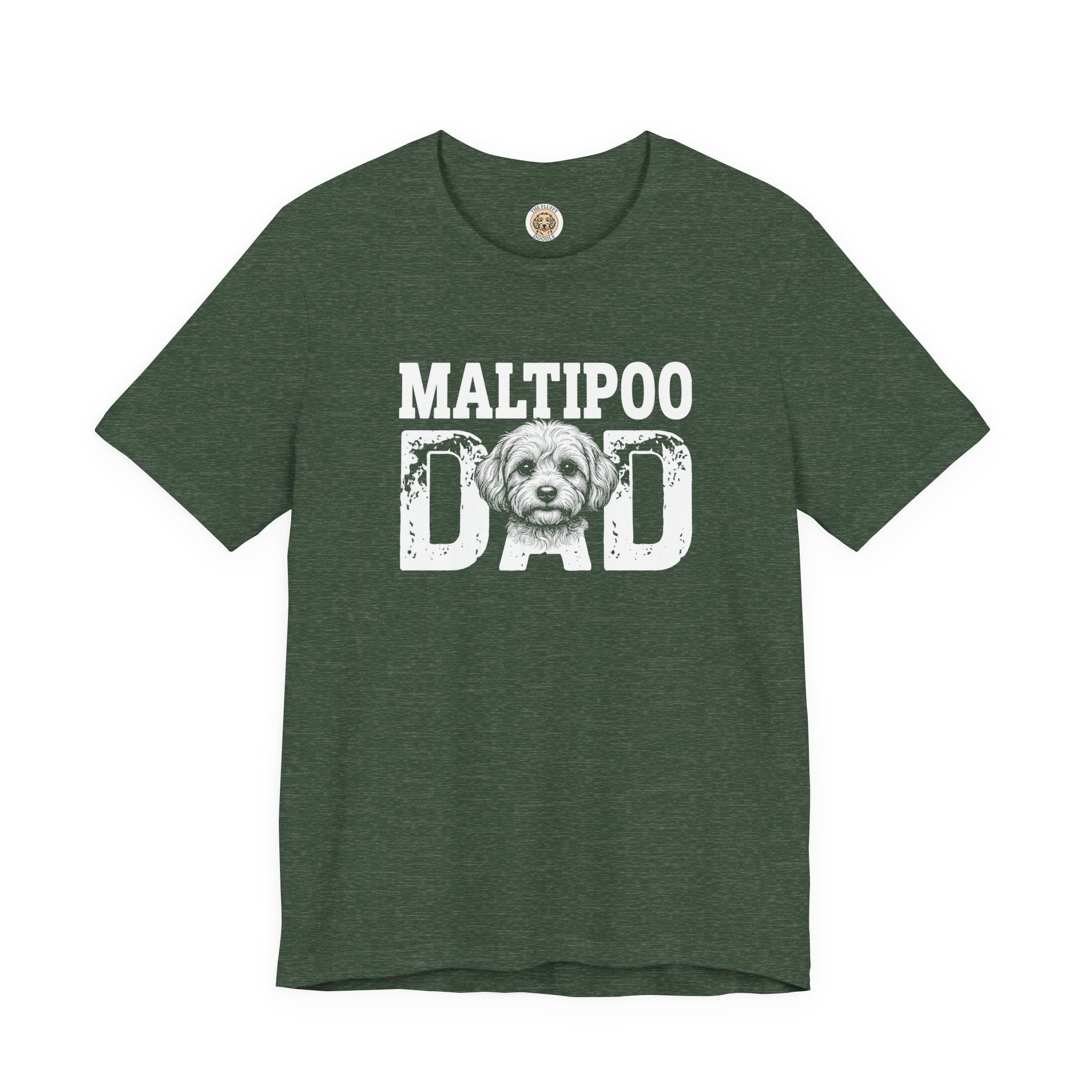 Maltipoo Dad T-Shirt - Dog Lover Gift for Men, Fur Dad Tee Apparel