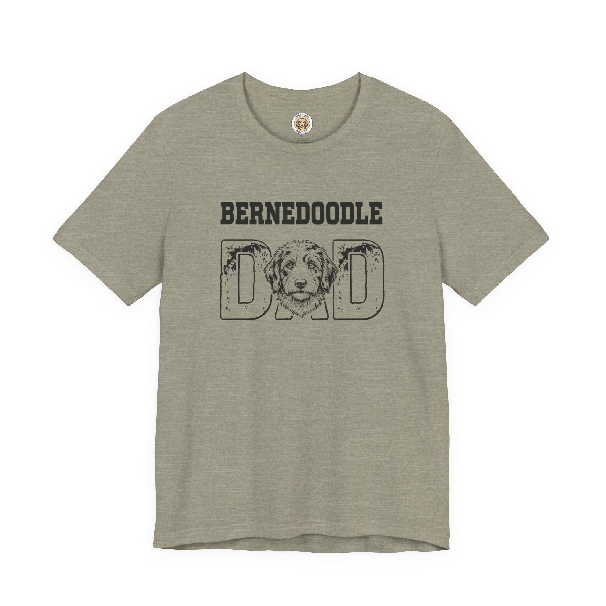 Bernedoodle Dad Funny Dog Lover T-Shirt Gift for Men, Fur Dad Tee