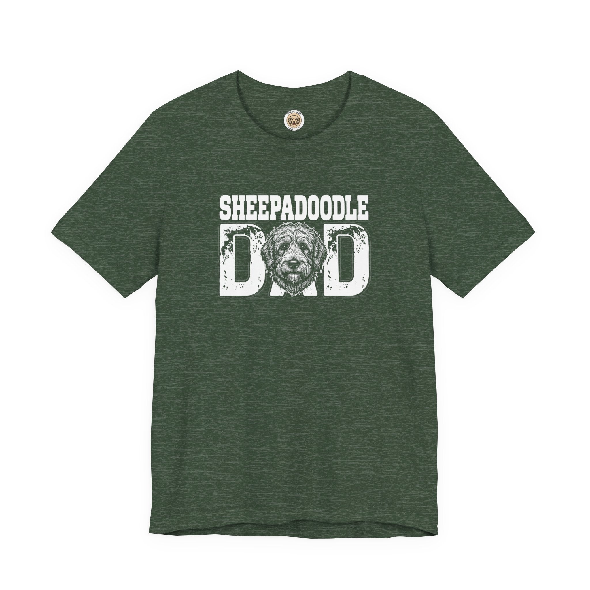 Sheepadoodle Dad Shirt Vintage Retro Dog Owner Tee Gift Present