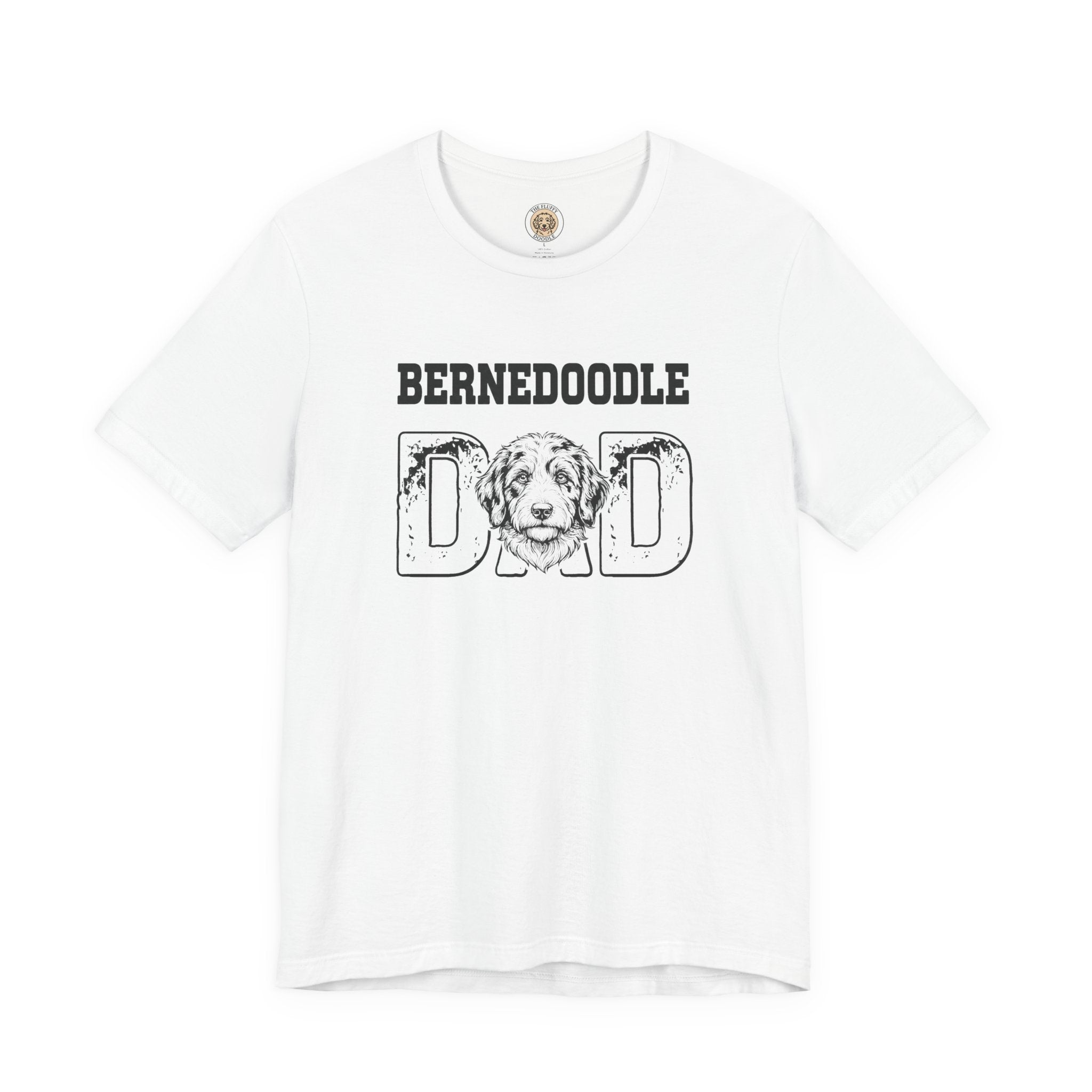Bernedoodle Dad Funny Dog Lover T-Shirt Gift for Men, Fur Dad Tee