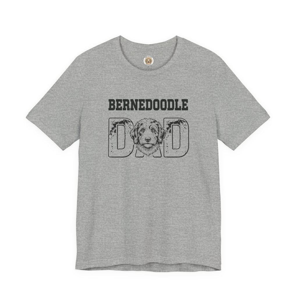 Bernedoodle Dad Funny Dog Lover T-Shirt Gift for Men, Fur Dad Tee