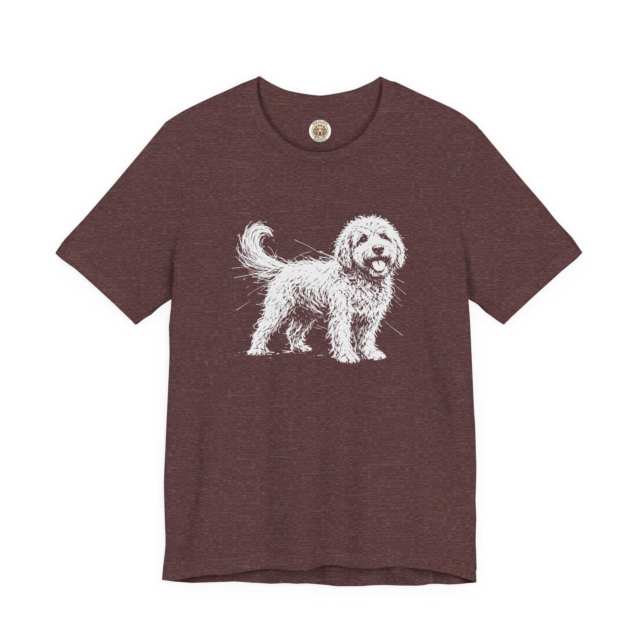 Golden Doodle Sketch Artistic Dog Breed Lover Premium Apparel Tee