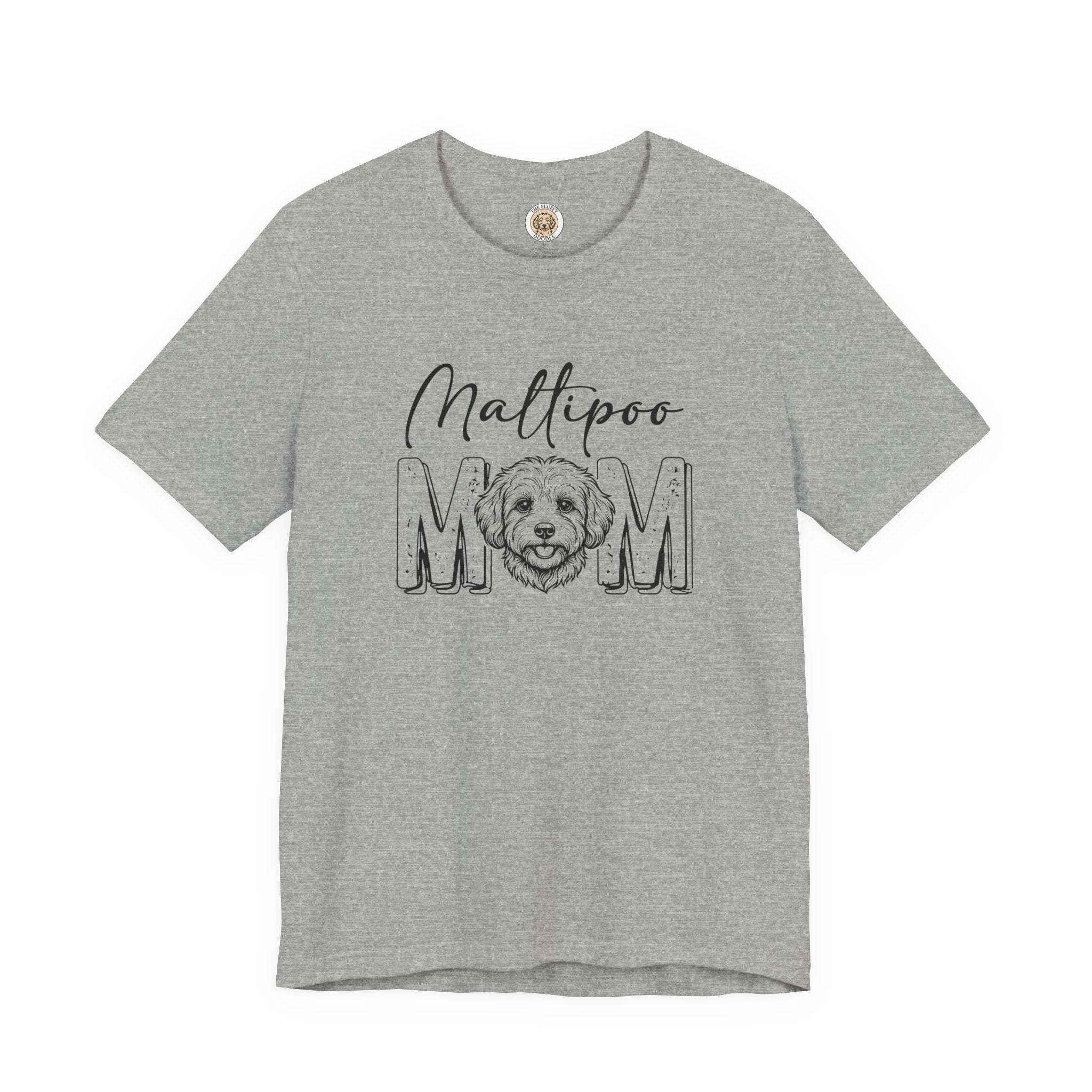Maltipoo Mom T-Shirt for Dog Lovers - Cute Fluffy Dog Mama Tee