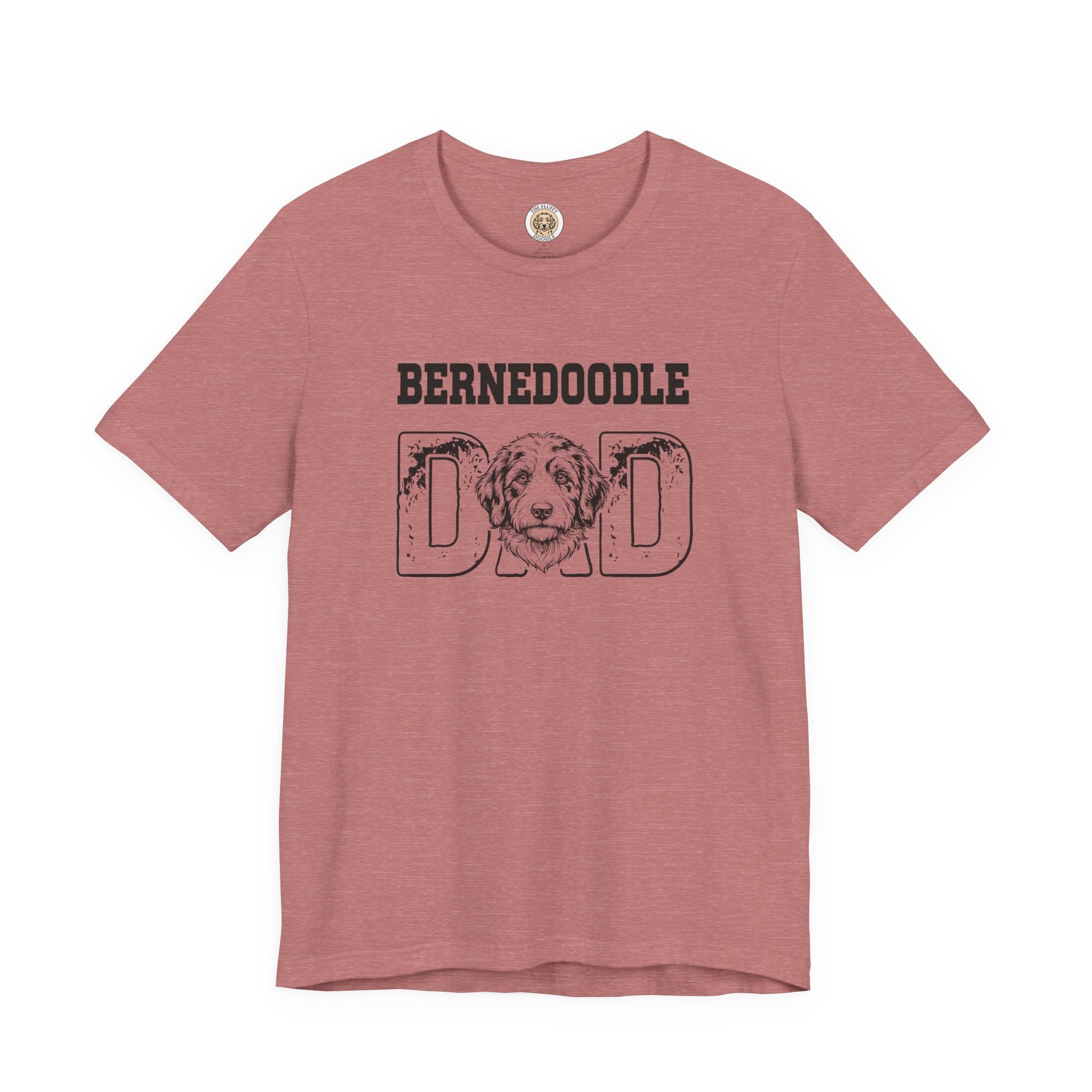 Bernedoodle Dad Funny Dog Lover T-Shirt Gift for Men, Fur Dad Tee