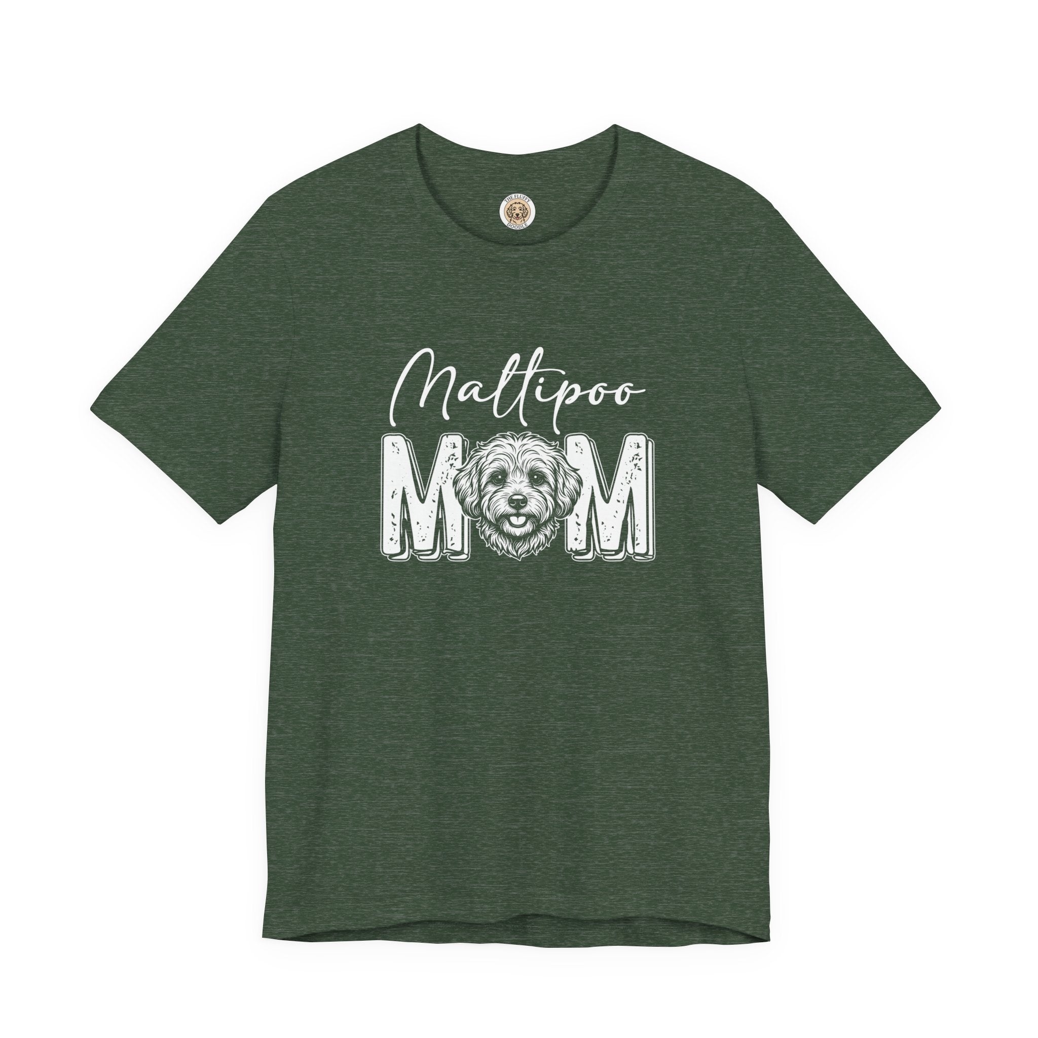 Maltipoo Mom T-Shirt for Dog Lovers - Cute Fluffy Dog Mama Tee
