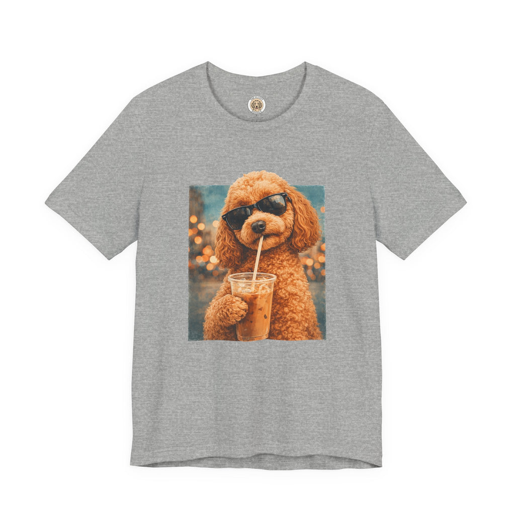 Cavapoo Iced Coffee Cool Dog Summer Sunglasses Pet Lover T-Shirt Gift