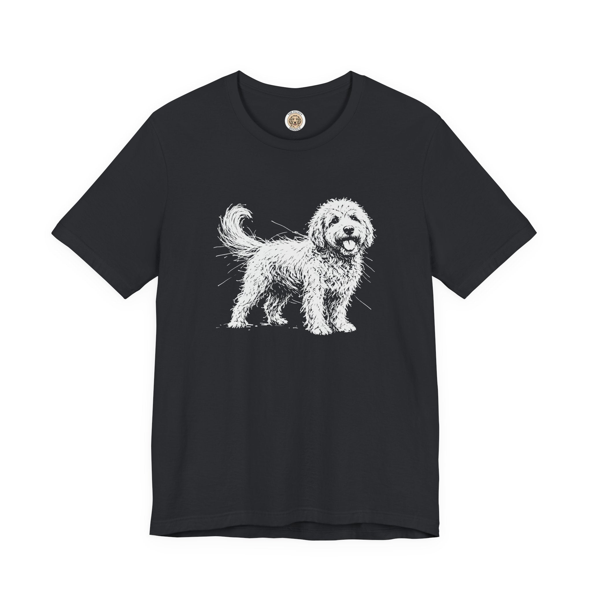Golden Doodle Sketch Artistic Dog Breed Lover Premium Apparel Tee