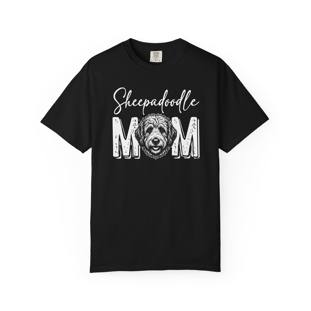 Sheepadoodle Mom Comfort Colors Tee - Fluffy Dog Lover Gift Apparel
