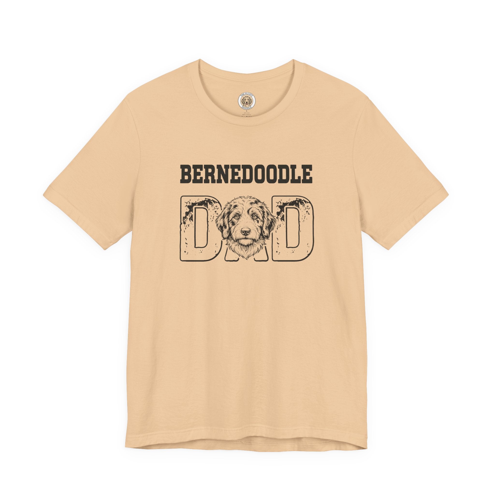 Bernedoodle Dad Funny Dog Lover T-Shirt Gift for Men, Fur Dad Tee