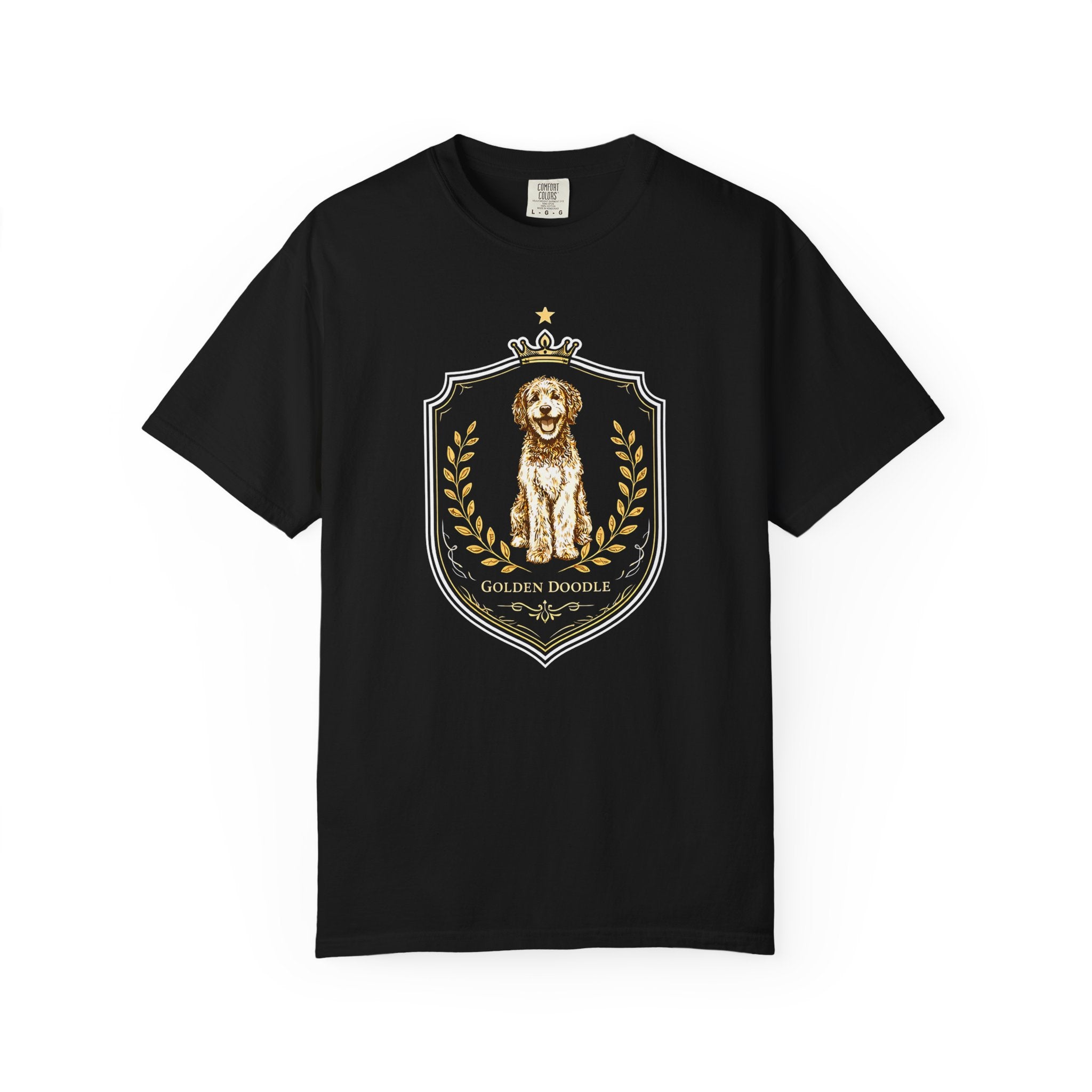 Comfort Colors Golden Doodle Crest Vintage Style Dog Lover T-Shirt