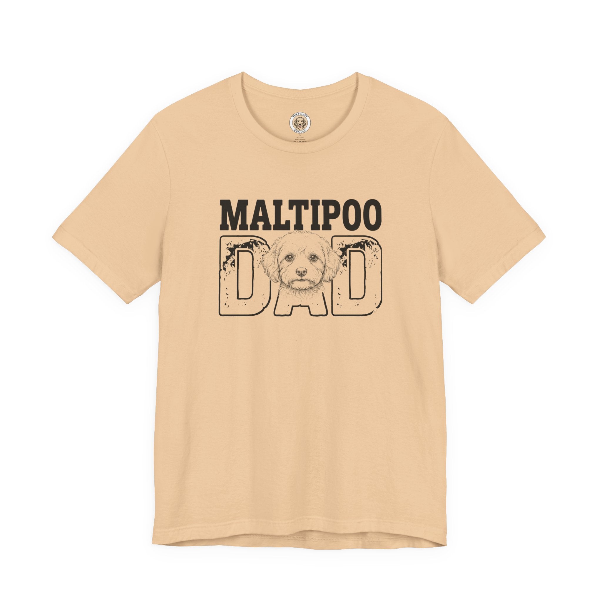 Maltipoo Dad T-Shirt - Dog Lover Gift for Men, Fur Dad Tee Apparel