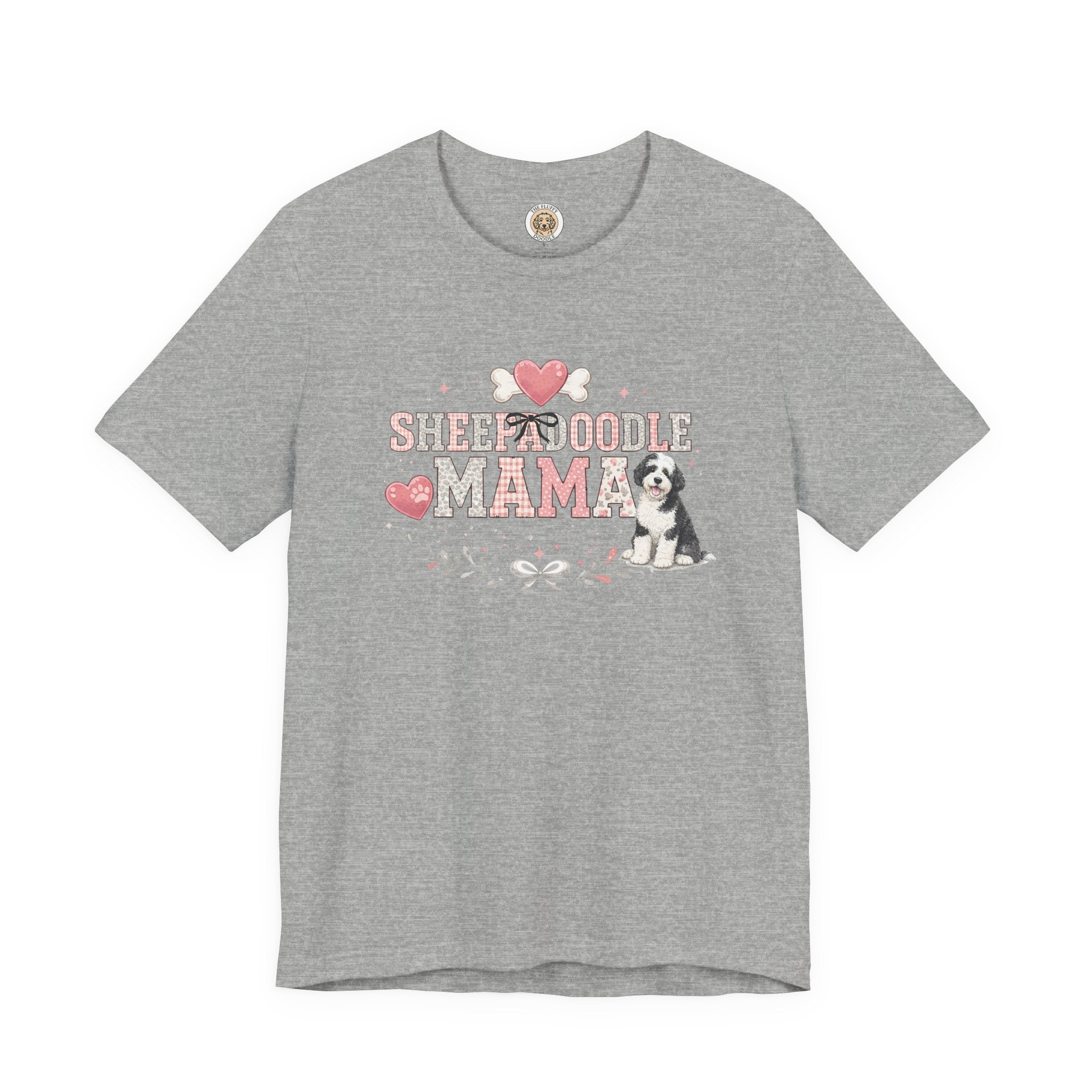 Sheepadoodle Mama Dog Lover T-Shirt - Cute Pet Breed Gift for Mom