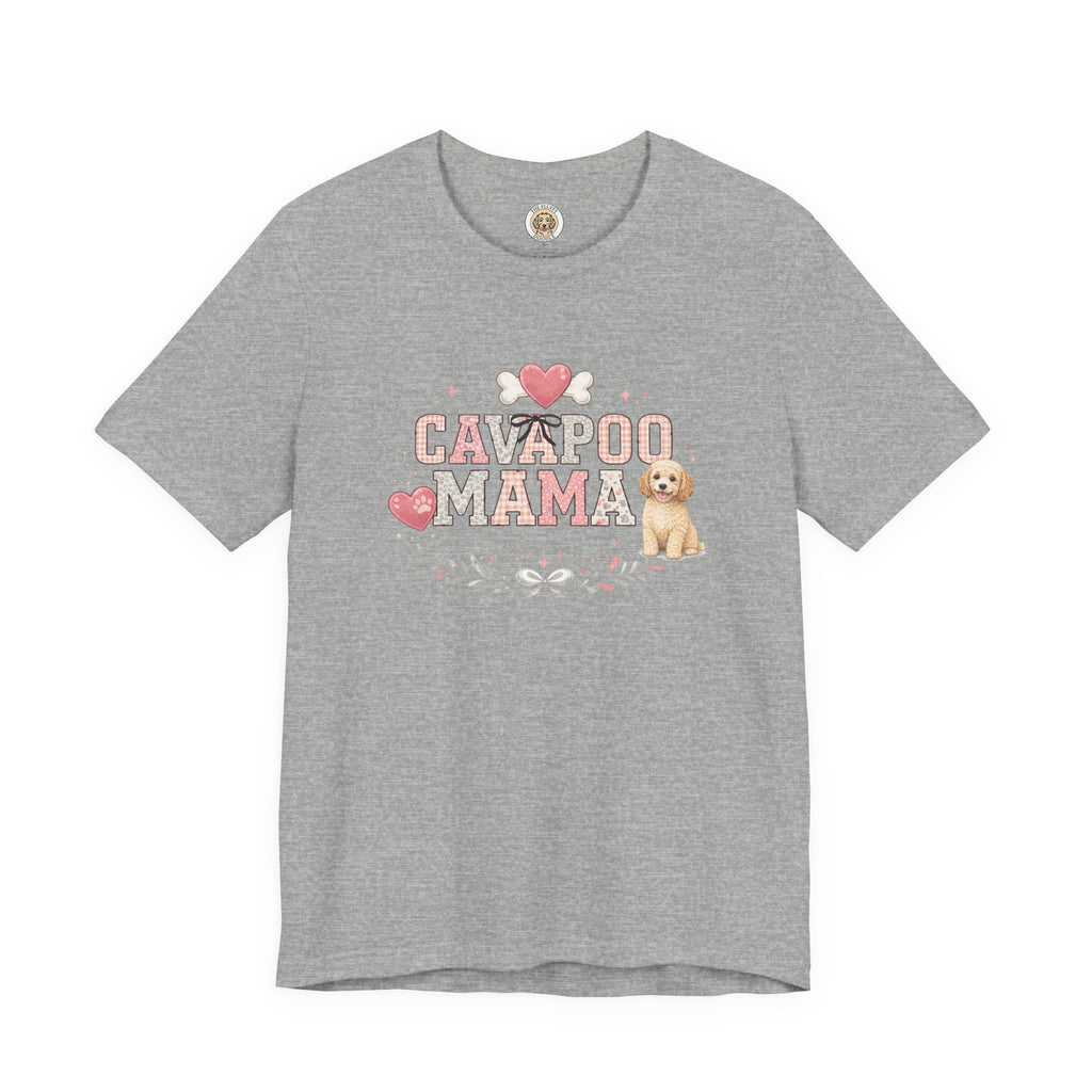 Cavapoo Mama Vintage Floral Dog Mom Shirt Pet Lover Gift