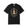 Aussiedoodle Royal Crest Dog Tee - Vintage Crown & Floral Wreath
