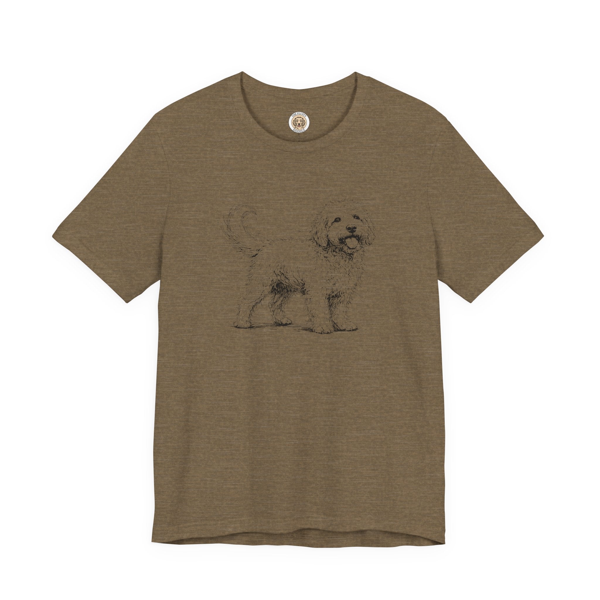 Golden Doodle Sketch Artistic Dog Breed Lover Premium Apparel Tee