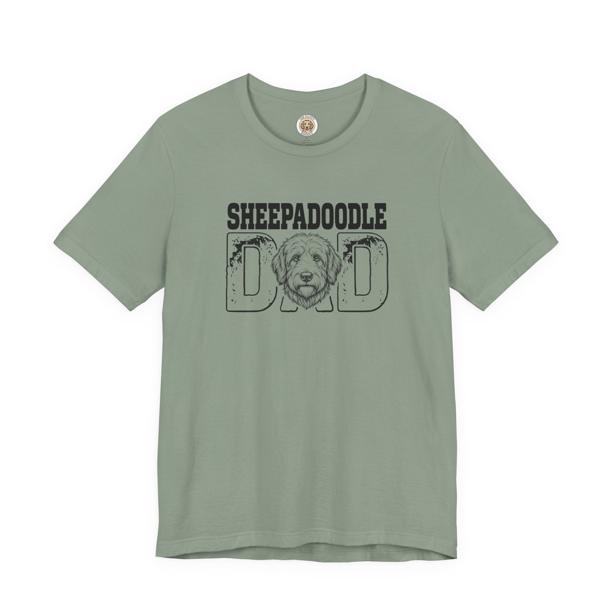 Sheepadoodle Dad Shirt Vintage Retro Dog Owner Tee Gift Present