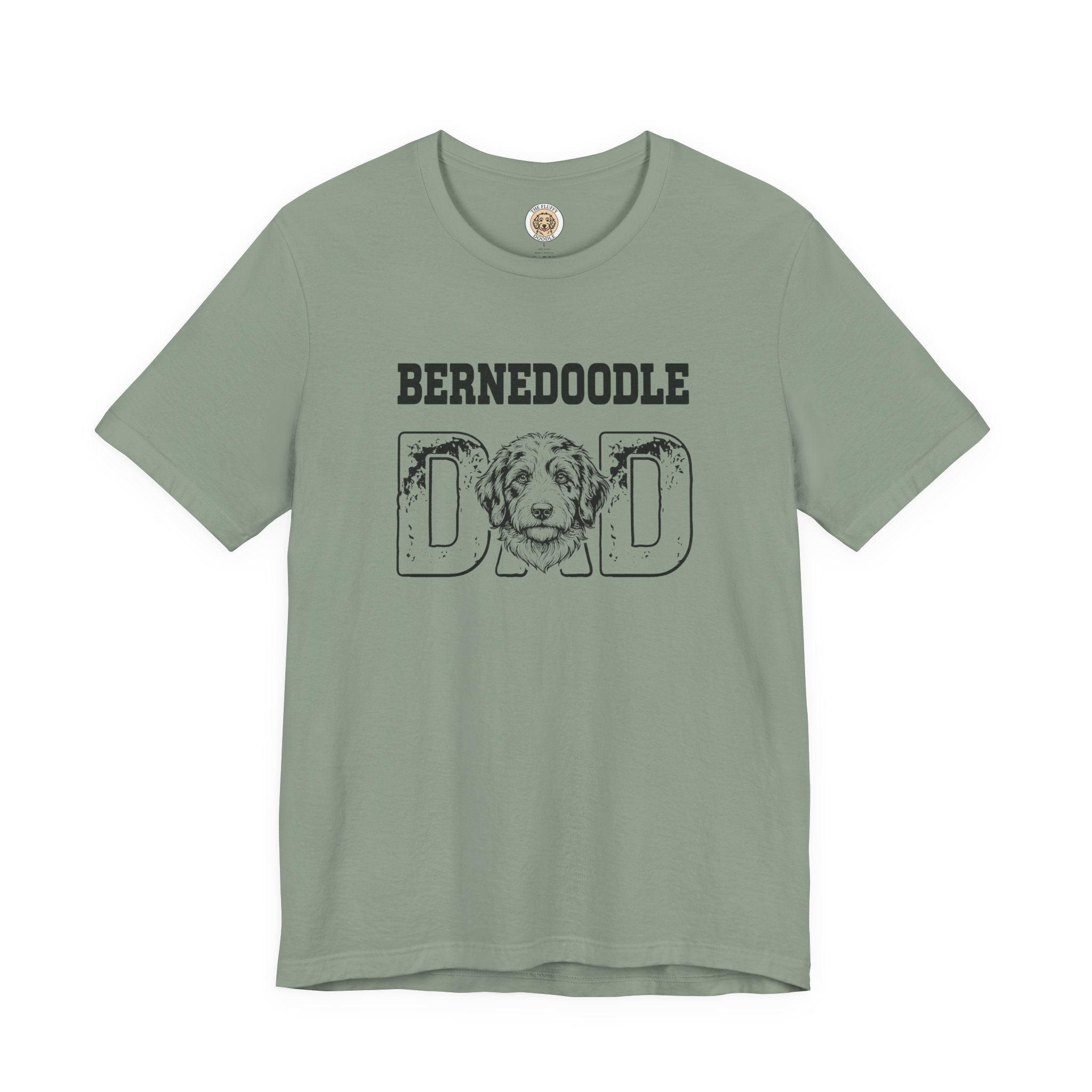 Bernedoodle Dad Funny Dog Lover T-Shirt Gift for Men, Fur Dad Tee