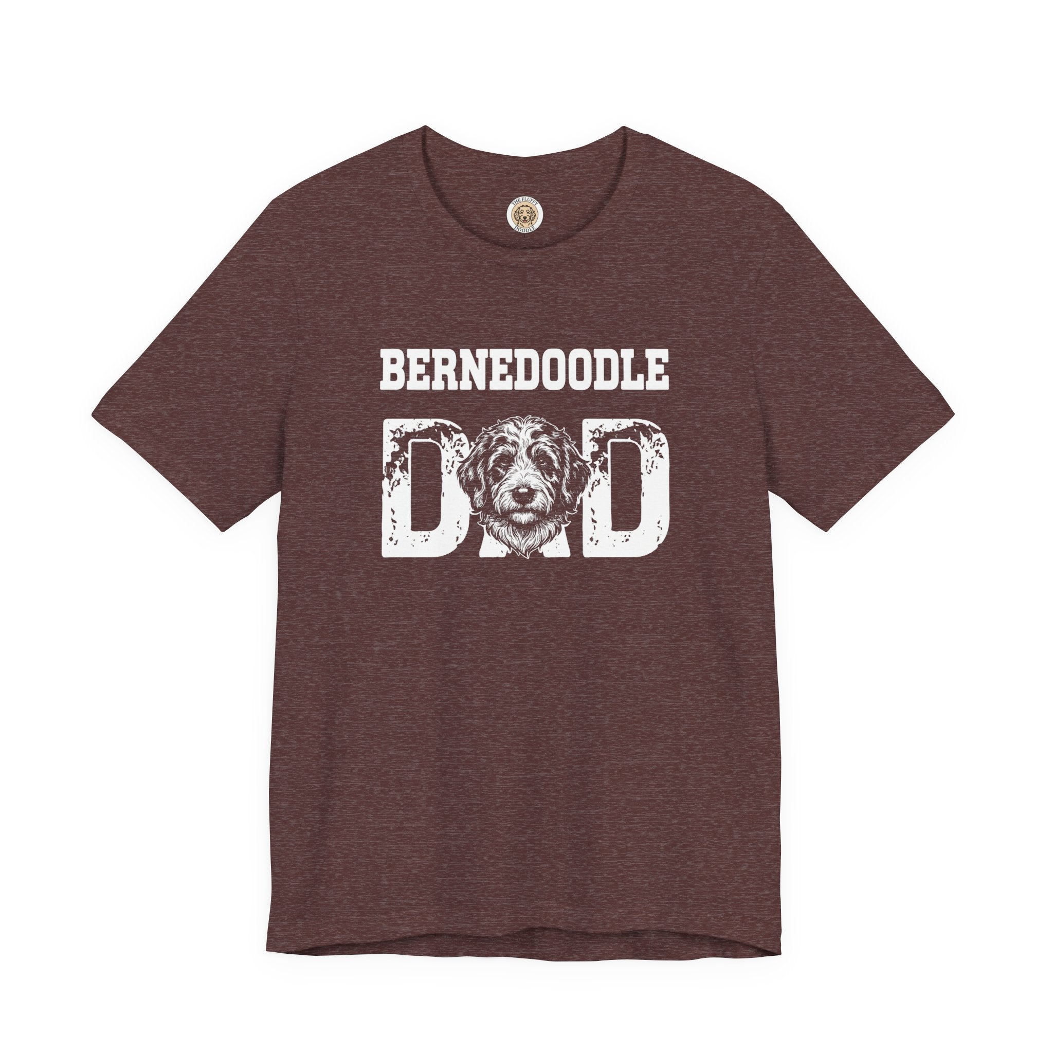 Bernedoodle Dad Funny Dog Lover T-Shirt Gift for Men, Fur Dad Tee