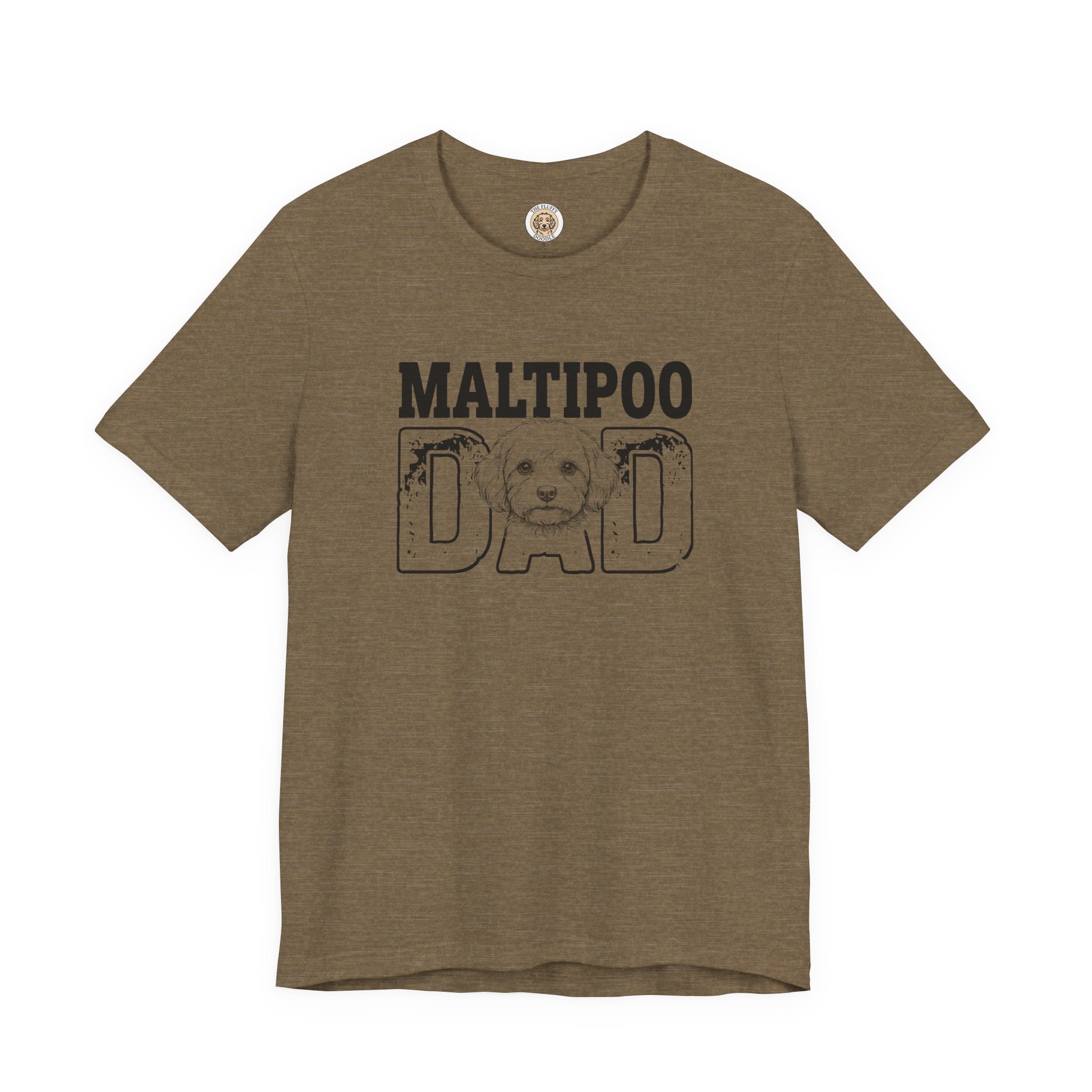 Maltipoo Dad T-Shirt - Dog Lover Gift for Men, Fur Dad Tee Apparel