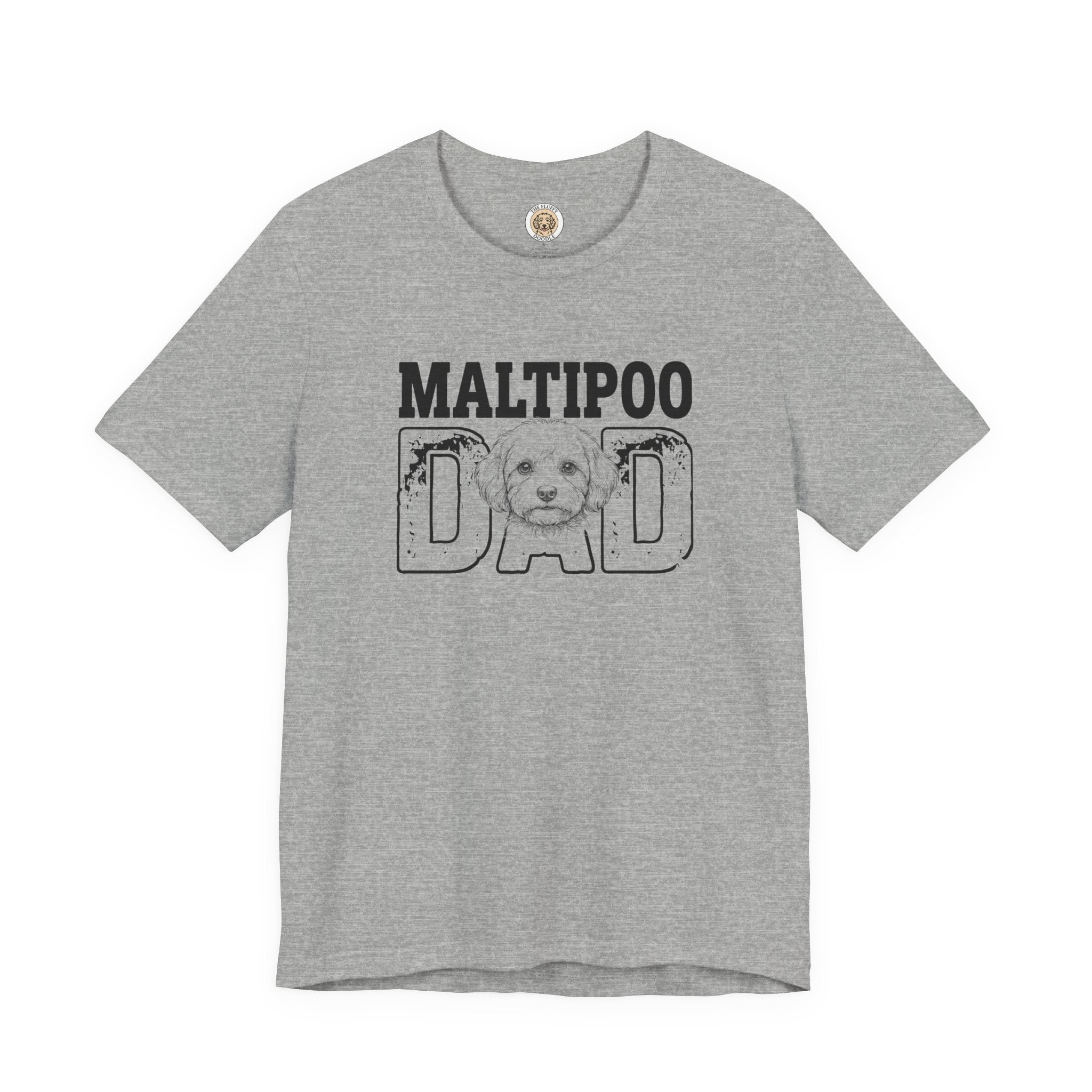 Maltipoo Dad T-Shirt - Dog Lover Gift for Men, Fur Dad Tee Apparel