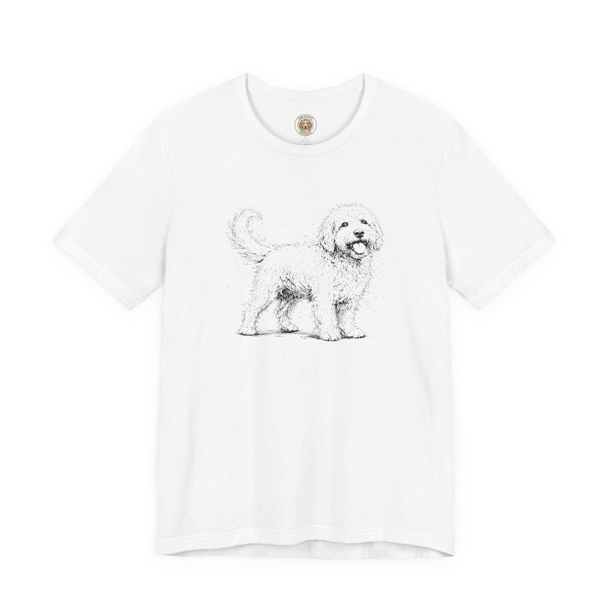 Golden Doodle Sketch Artistic Dog Breed Lover Premium Apparel Tee