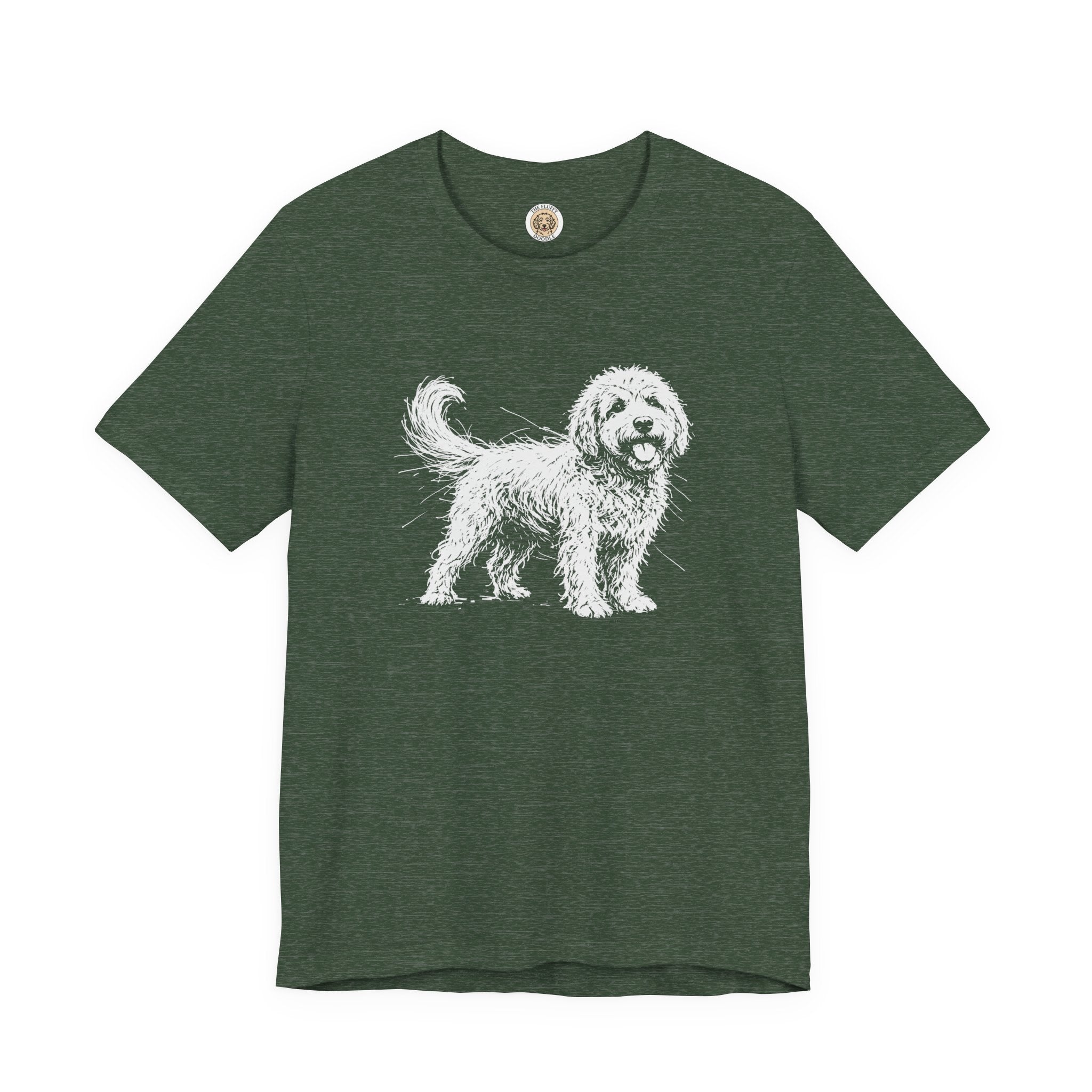 Golden Doodle Sketch Artistic Dog Breed Lover Premium Apparel Tee