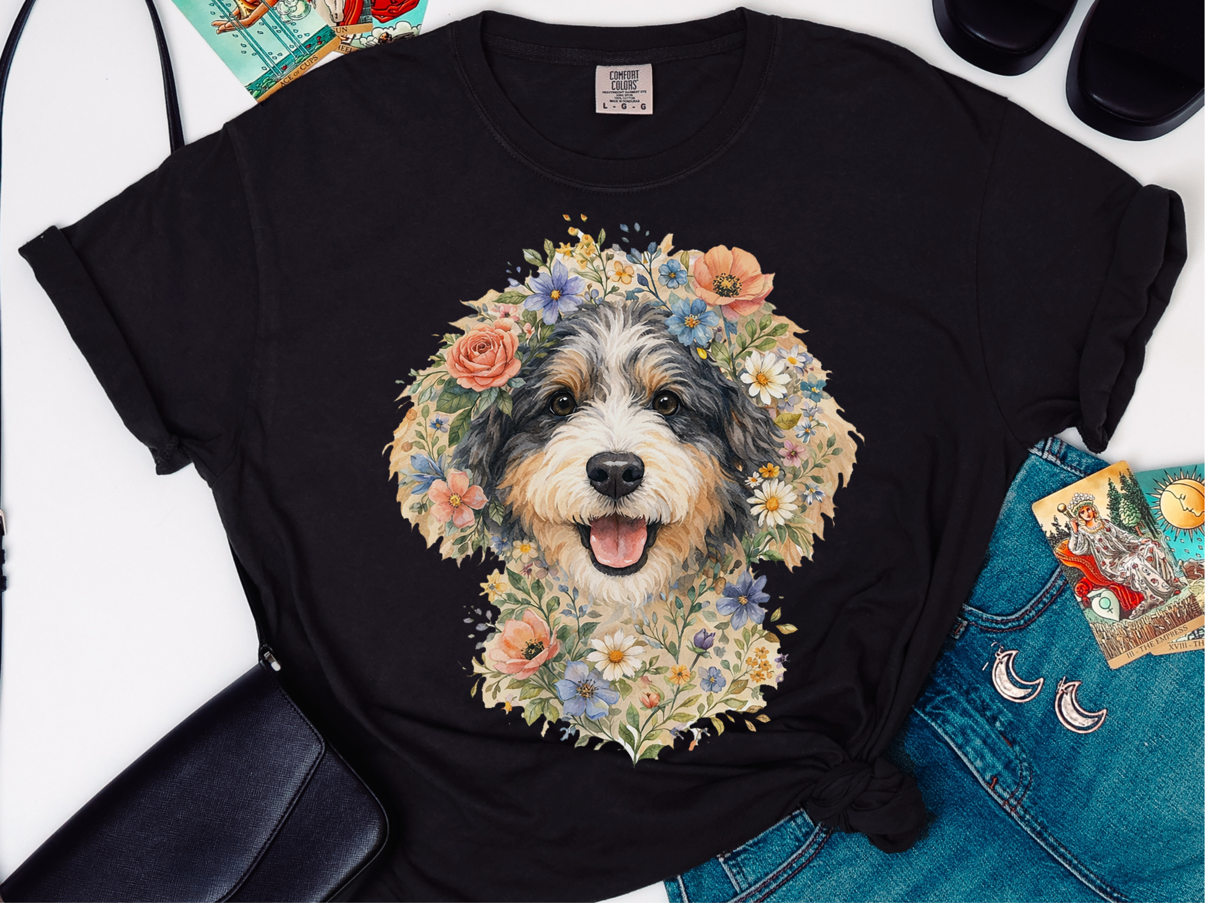 Mockup_02_Comfort Colors Aussiedoodle Floral Portrait.png