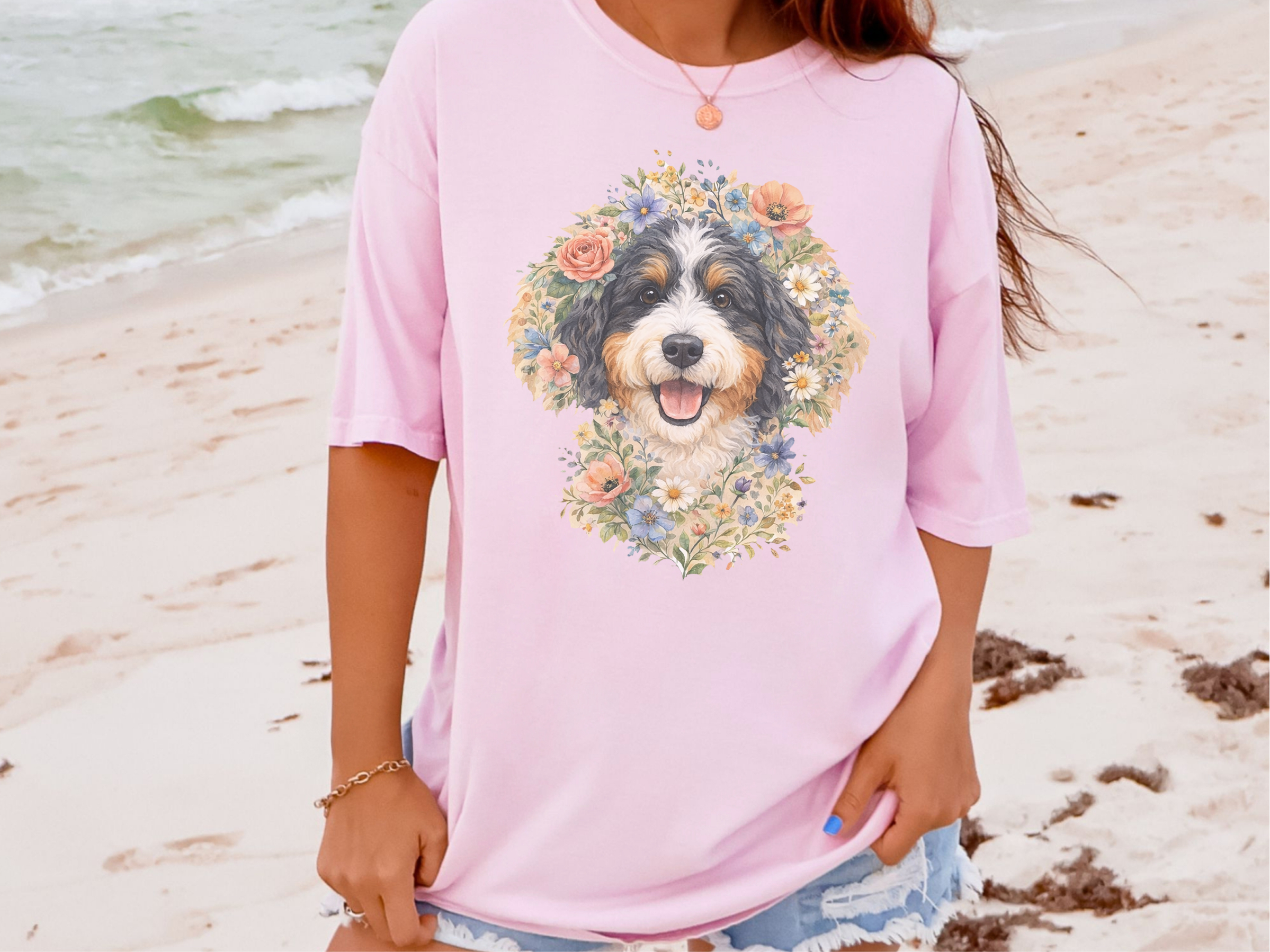Mockup_04_Comfort Colors Bernedoodle Floral Crown Portrait.png