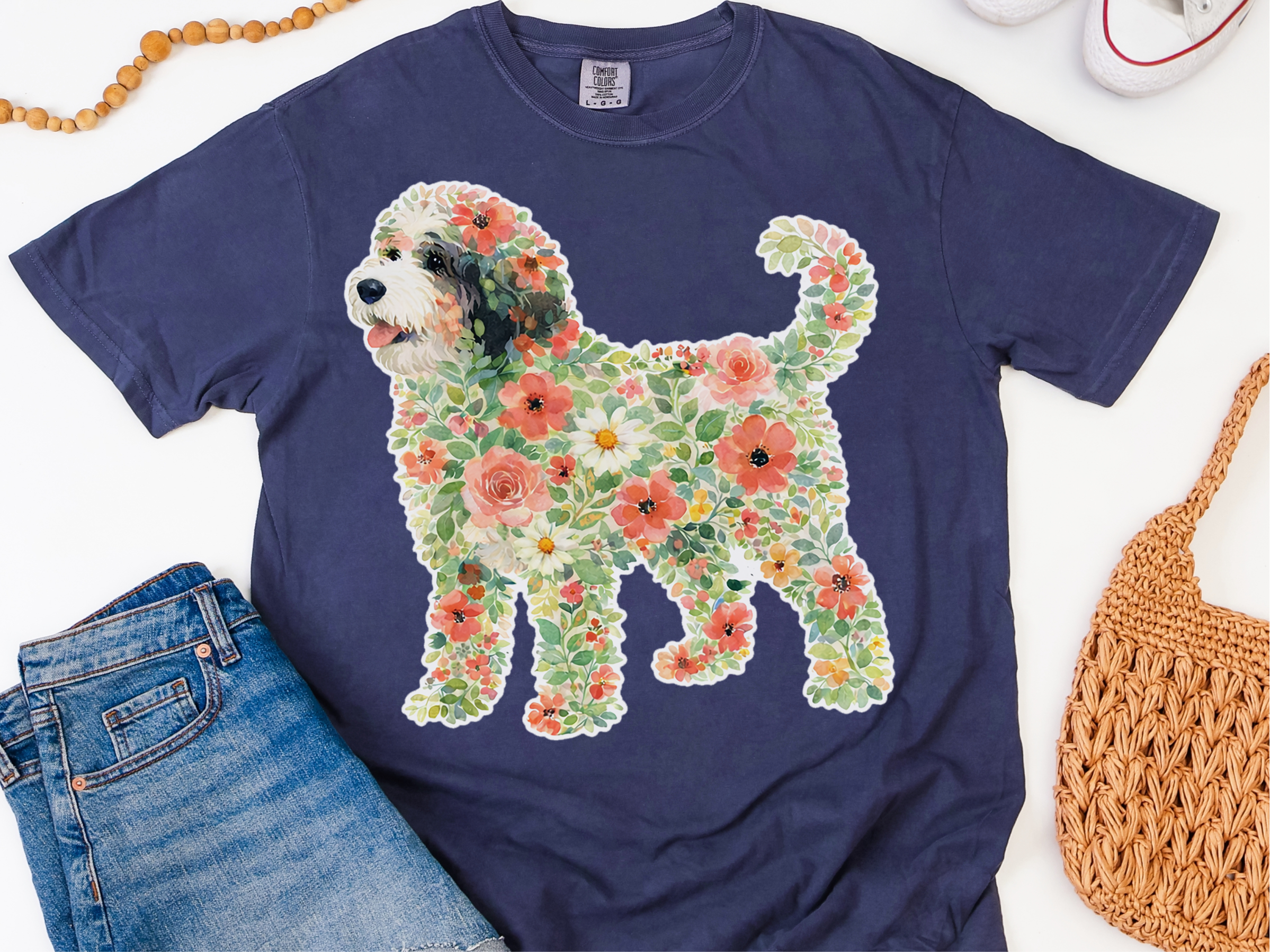 Mockup_07_Comfort Colors Bernedoodle Floral Silhouette.png